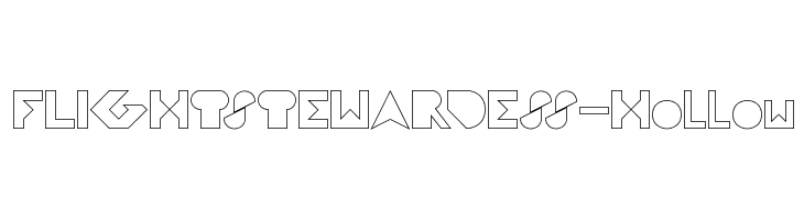 FLIGHT STEWARDESS-Hollow  Free Fonts Download