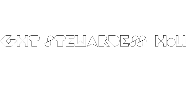 FLIGHT STEWARDESS-Hollow Logo