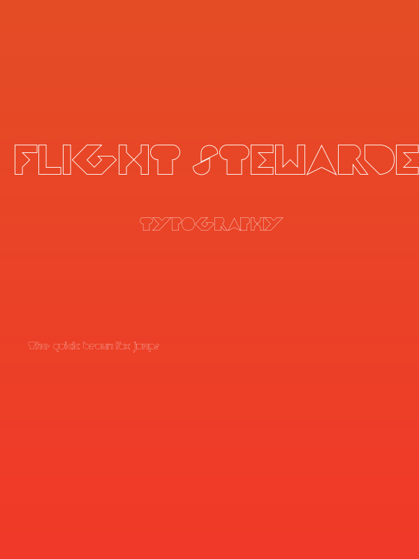 FLIGHT STEWARDESS-Hollow Poster