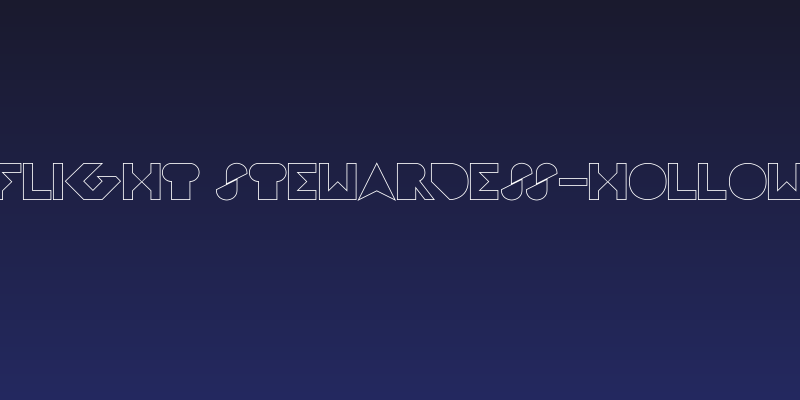 FLIGHT STEWARDESS-Hollow Social Header