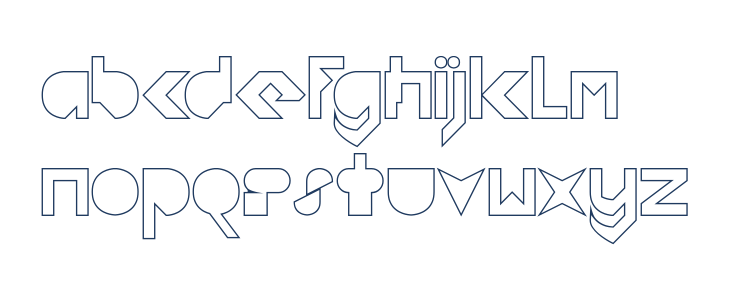 FLIGHT STEWARDESS-Hollow Lowercase