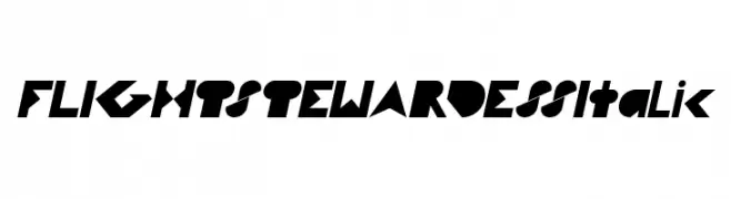 FLIGHT STEWARDESS Italic  免费字体下载