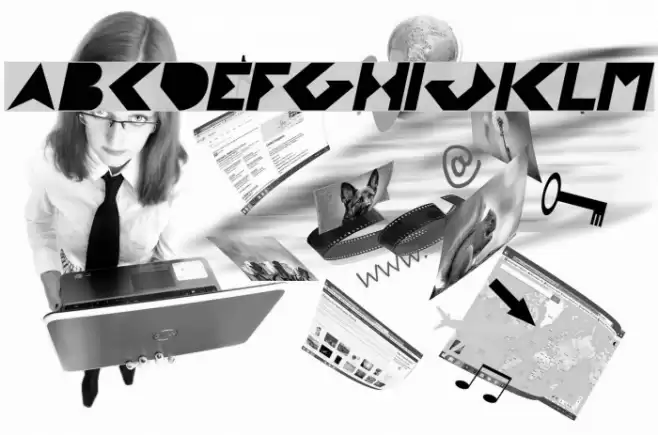 FLIGHT STEWARDESS Italic Font examples