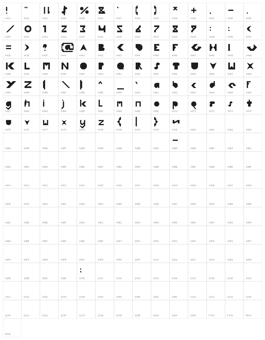 FLIGHT STEWARDESS-Light Character Map