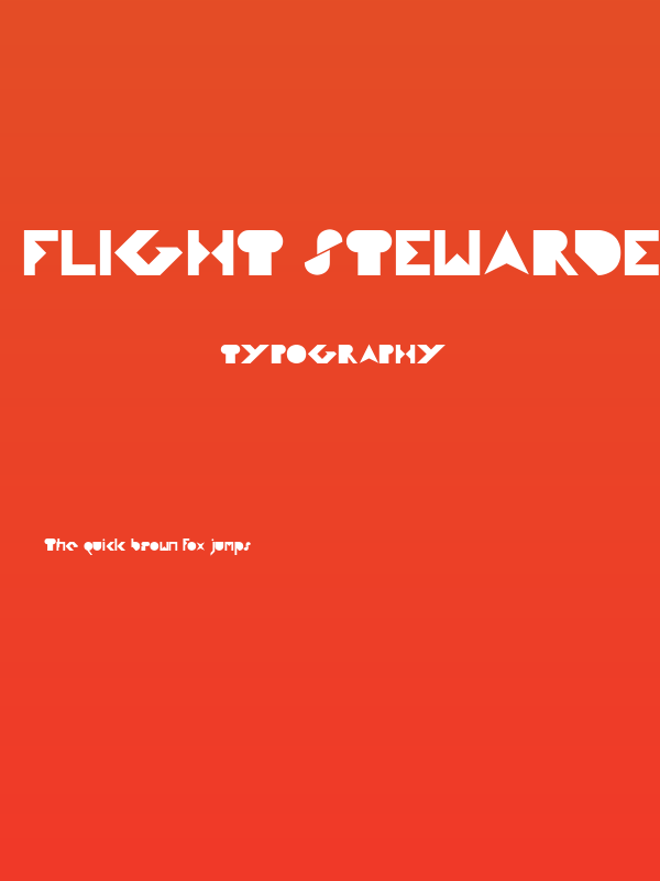 FLIGHT STEWARDESS-Light Poster