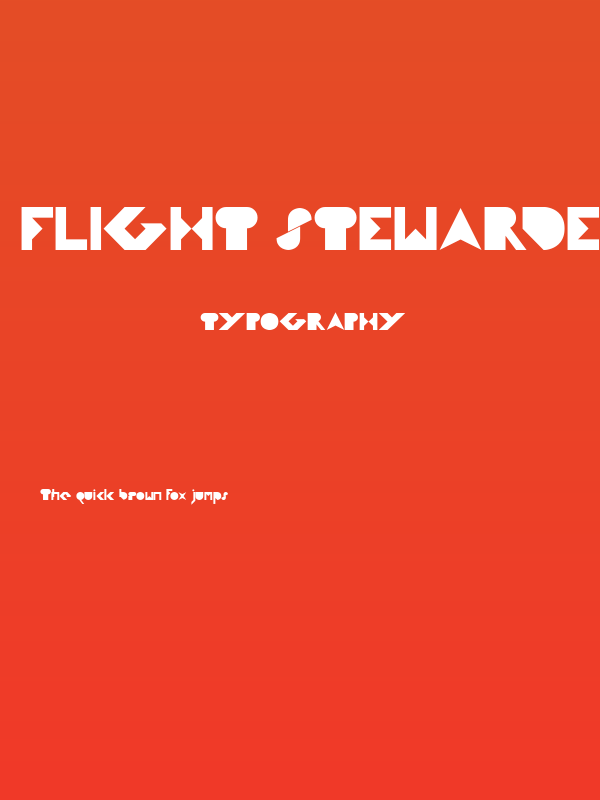 FLIGHT STEWARDESS Poster