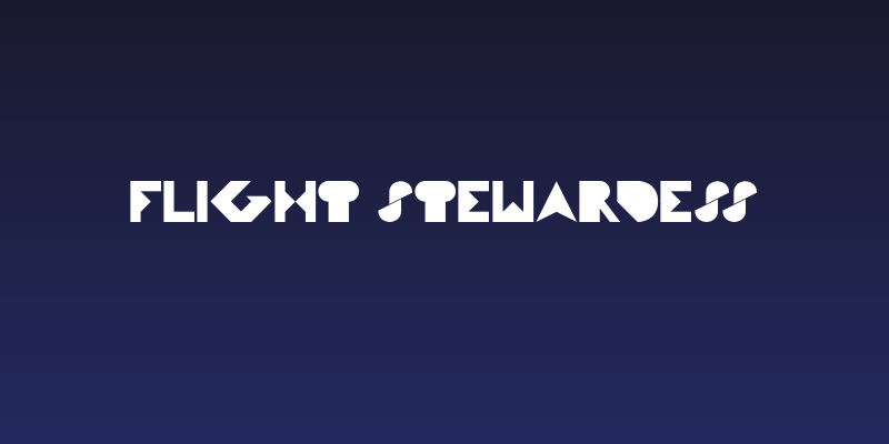 FLIGHT STEWARDESS Social Header
