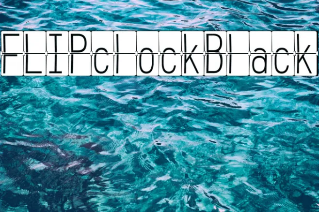 FLIPclockBlack Example 2