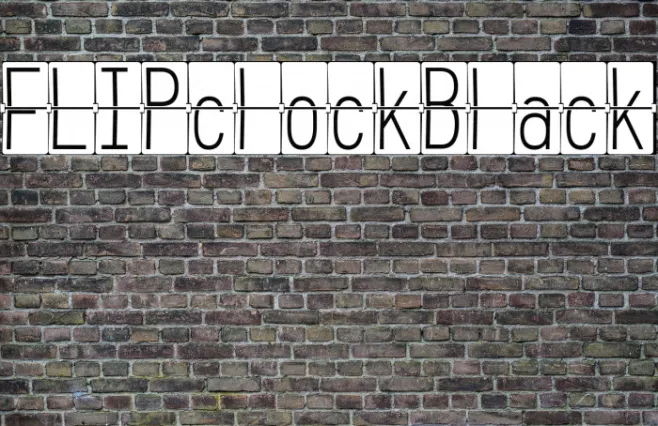 FLIPclockBlack Example 3