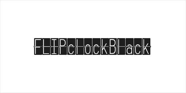 FLIPclockBlack Logo