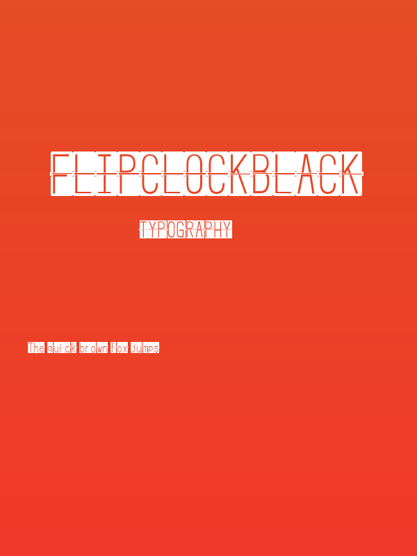 FLIPclockBlack Poster