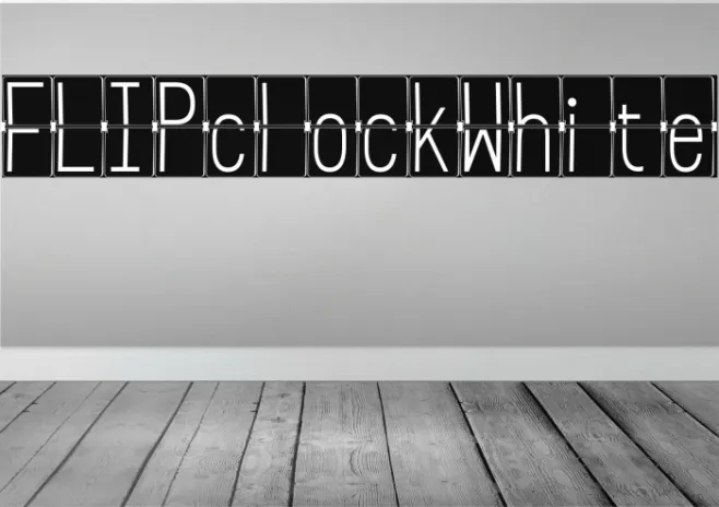 FLIPclockWhite Example 2