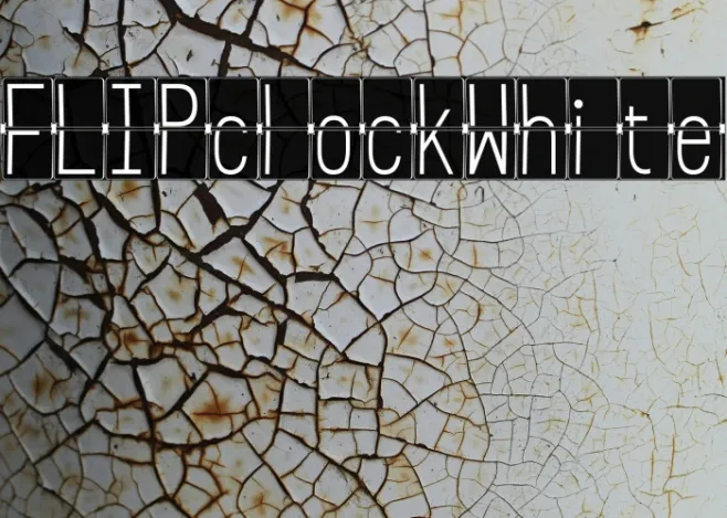 FLIPclockWhite Example 3