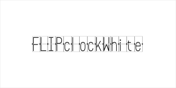 FLIPclockWhite Logo