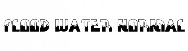 FLOOD WATER NORMAL  font caratteri gratis