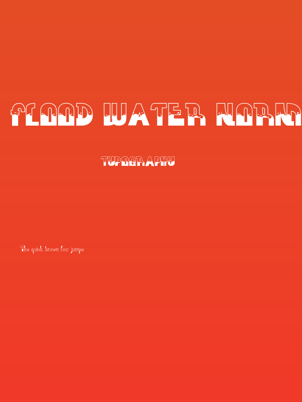 FLOOD WATER NORMAL Poster
