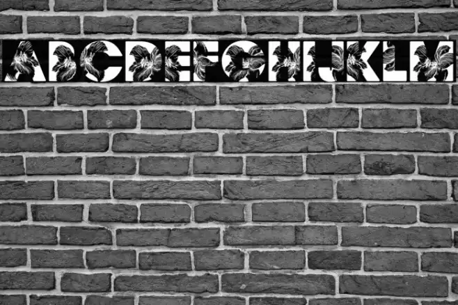 FLORALPERSONALUSE-Bold Font examples