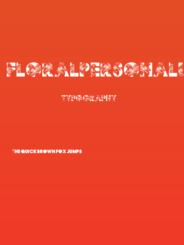 FLORALPERSONALUSE-Bold Poster