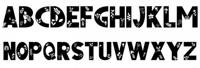 FLORENA Font Litere mari