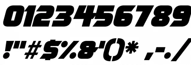 FLOURISH Italic Font OTHER CHARS