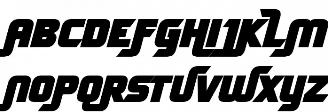 FLOURISH Italic Fonte MAIÚSCULAS