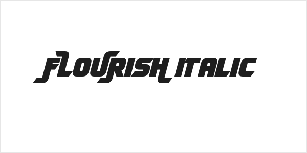 FLOURISH Italic Logo