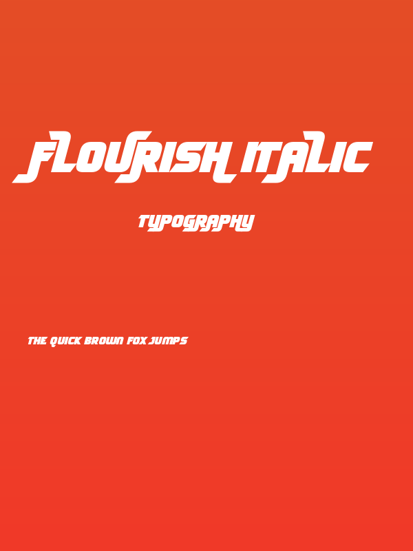 FLOURISH Italic Poster