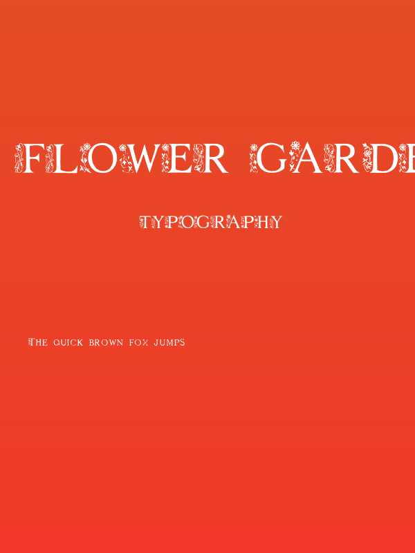 FLOWER GARDEN Poster