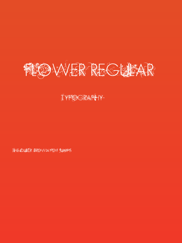 FLOWER Regular Poster