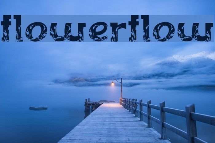FLOWERFLOW Font examples