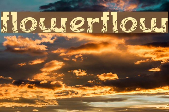 FLOWERFLOW Font examples