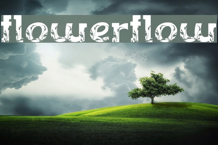 FLOWERFLOW Font examples