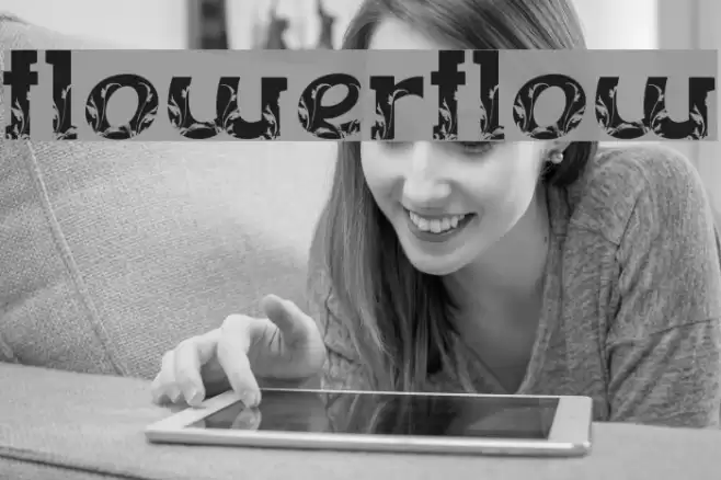 FLOWERFLOW Font examples