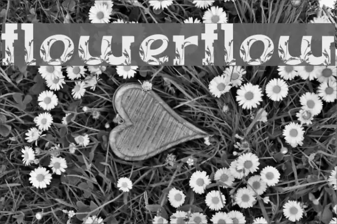 FLOWERFLOW Font examples