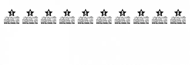 FLOWERHEARTPERSONALUSE-Regular Font OTHER CHARS