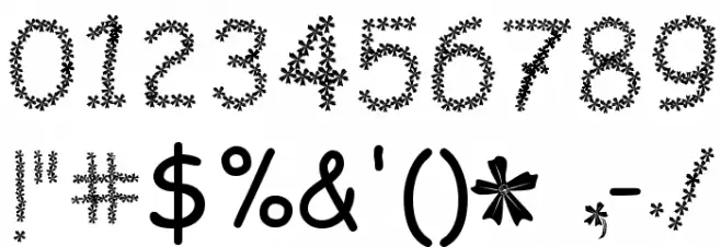 FLOWERcomic Font OTHER CHARS