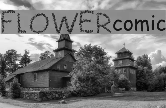 FLOWERcomic Font examples