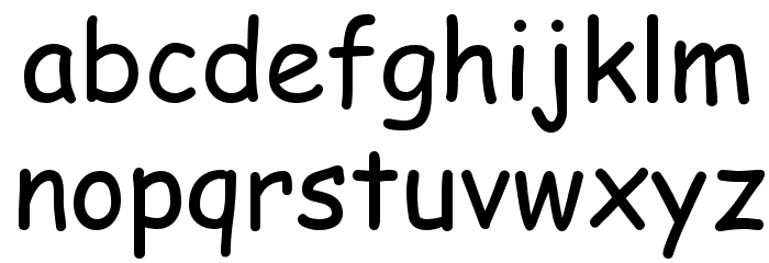 FLOWERcomic Font LOWERCASE