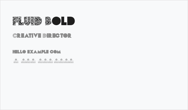 FLUID Bold Business Card