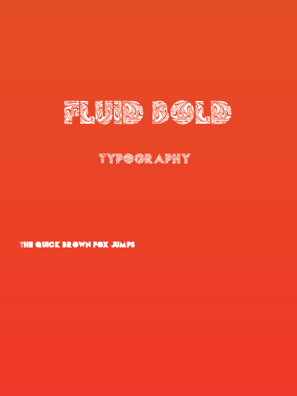 FLUID Bold Poster