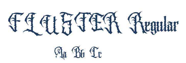 FLUSTER Regular Font Preview