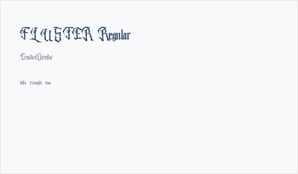 FLUSTER Regular Business Card