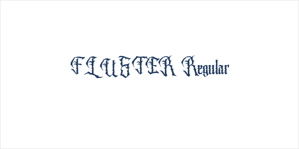 FLUSTER Regular Logo