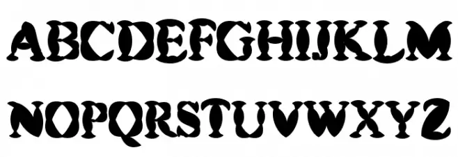 FLW Demo Schriftart Groß
