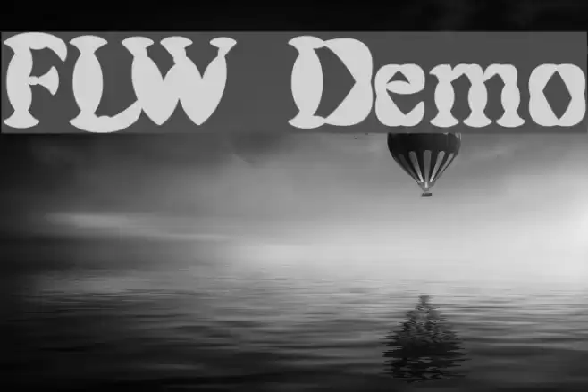 FLW Demo Font examples