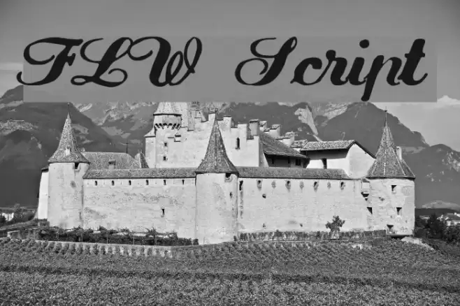 FLW Script Caratteri examples