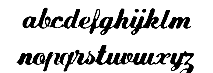 FLW Script フォント 小文字