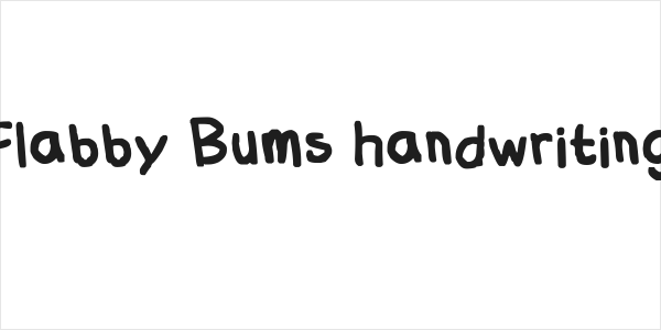 Flabby Bums handwriting Logo