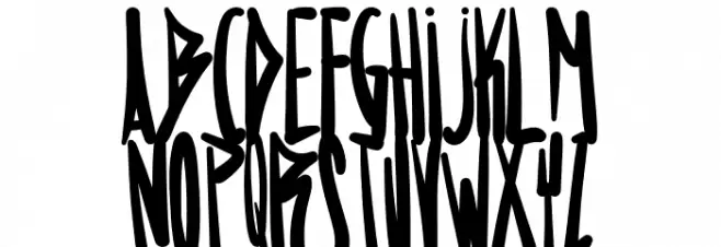 Flacucho-Regular Schriftart Groß