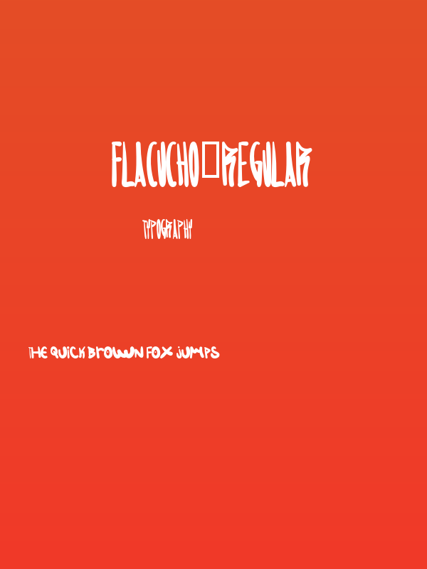 Flacucho-Regular Poster